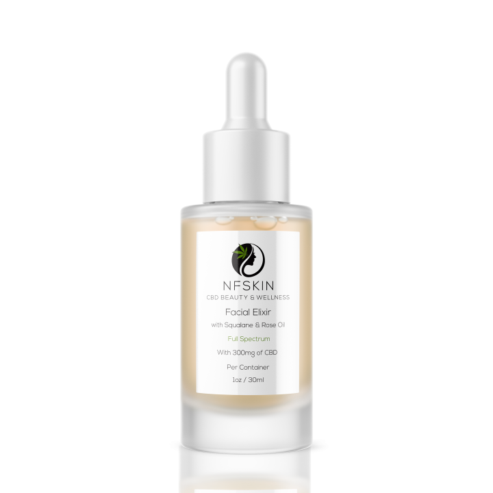 Brighten your outlook with our skin-pampering, all-natural Rose Oil facial elixir. Our blend of moisturizing and skin brightening ingredients is designed to help reduce and fade the look of blemishes on skin stressed from environmental factors and aging. This cannabidiol-infused formulation is also vegan-friendly and free of gluten, sulfate, and parabens for a cruelty-free, natural way to help support your everyday self-care regimen. How to Use: After applying moisturizer, rub facial oil between your fingertips and gently press onto skin with fingers and palms. Use gentle, circular motions to ensure that facial oil and moisturizer blend together. Use A.M. and P.M. Can be used with a moisturizer or alone on dry, cleansed skin. Precautions: For external use only. Use as directed. Avoid contact with eyes. In case of contact with eyes, rinse immediately. Key Ingredients: ● Hemp-Derived Cannabidiol: The antioxidant properties of CBD help slow down collagen loss significantly and help the skin retain its natural tone and firmness. ● Squalane: Guards skin from premature signs of aging while supporting a rejuvenated and balanced complexion. Also known for its antioxidant-rich properties. ● Sweet Almond Oil: It is rich in Vitamin E, monosaturated fatty acids, proteins, zinc, and potassium. Helps in improving the skin tone. It increases the supply of nutrients to the skin to improve suppleness. ● Jojoba Oil: Contains a unique liquid wax ester composition and rich content in primary and secondary metabolites. Great for moisturization and overall skin improvement. A powerful antioxidant moisturizer. ● Ylang Ylang Oil: Helps to balance the skin. Balances the skin's oil production without drying it out. Used to balance moisture content and reduce oiliness on skin. ● Geranium Oil: Known for its antiseptic properties. It can keep your skin looking radiant and healthy while promoting healthy cell turnover. ● Rosehip Seed Oil: Packed with powerful ingredients, including naturally occurring Vitamin A (tretinoin), Vitamin C, essential fatty acids Omega-3, 6, and 9. Helps to brighten and firm skin helps to fade the appearance of scars. ● Rosemary Oil: Supports healthy, glowing skin. ● Jasmine Oil: Helps to reduce dry skin and balance the oils within it. Additionally, it can support elasticity. Provides antioxidants to the skin. ● Avocado Oil: Helps to soothe and moisturize dry skin. Helps stimulates the production of collagen in the skin, thereby strengthening the skin. ● Lemon Oil: Helps replenish the oils in the body that are used to rebuild the skin.